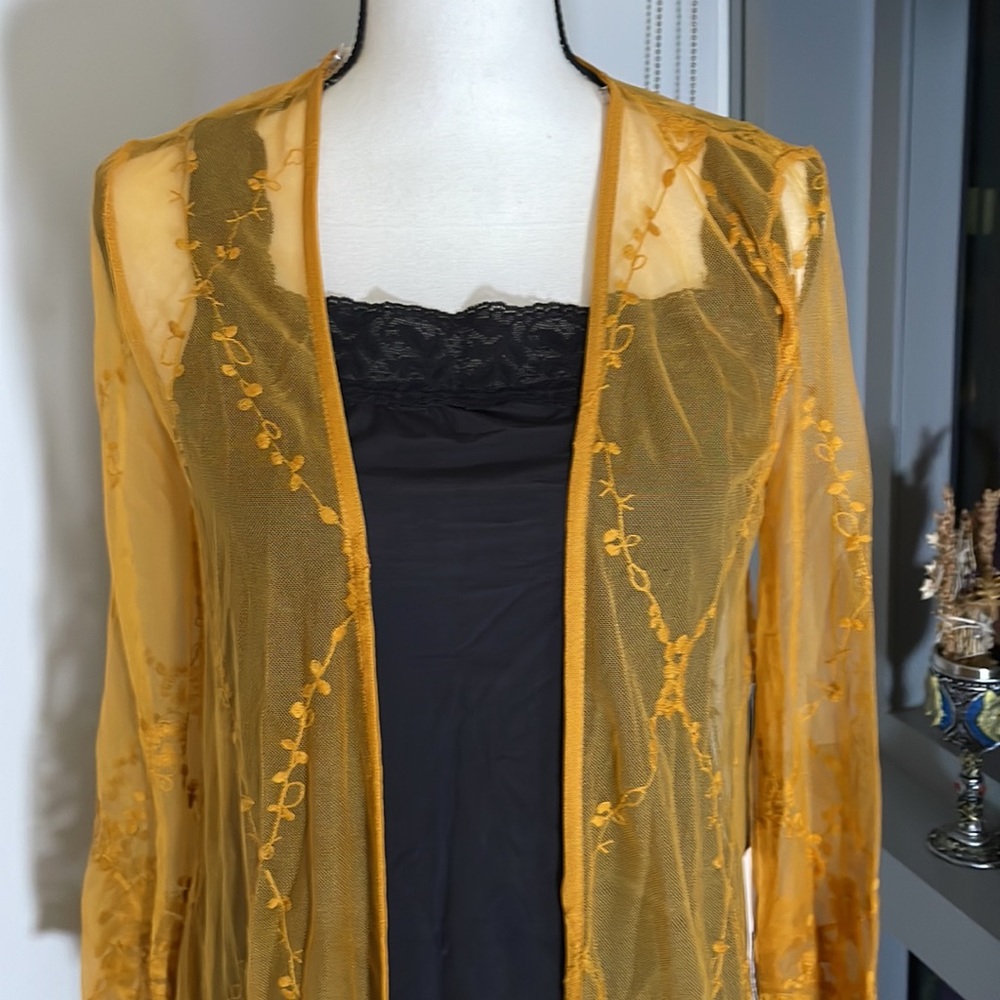 Lace Sienna-Orange Duster